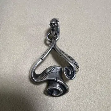 랫 레이스 에이스 오브 스페이드 실버 펜던트