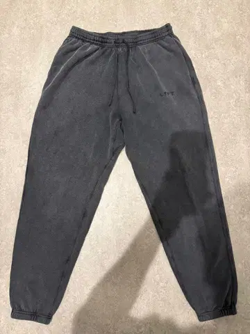 LYFT/리프트 와이드 루즈 빈티지 스웨트 팬츠 블랙
