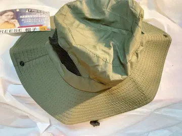 통기성 있는 올리브 그린 햇