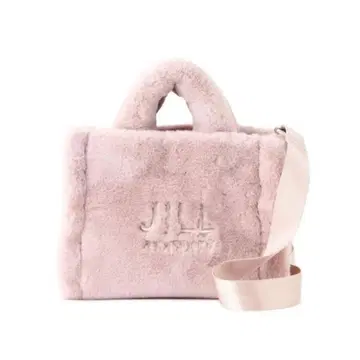 JILLSTUART 퍼 핸드백 핑크