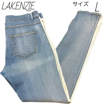 라켄지 LAKENZIE 크러쉬 스키니 데님 사이즈 L 사이드 라인