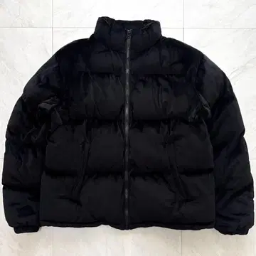 DAVID CHEN 벨벳 다운 자켓 육후 단장 블랙