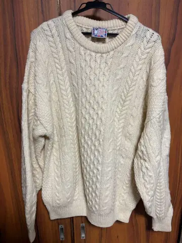 케이블 니트 스웨터 피셔맨 니트 영국제