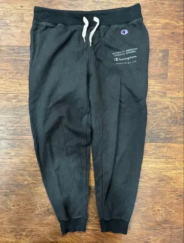 Champion 블랙 조거 팬츠 L 사이즈