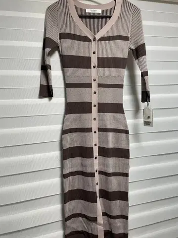 [ 새상품 ] Her lip to 보더 니트 원피스