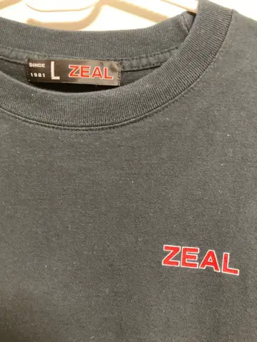 ZEAL 블랙 롱 슬리브 T셔츠 L