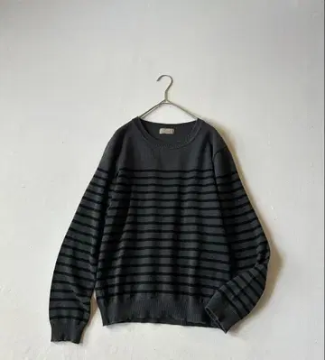 마가렛호웰 MARGARET HOWELL 캐시미어 혼방 보더 니트