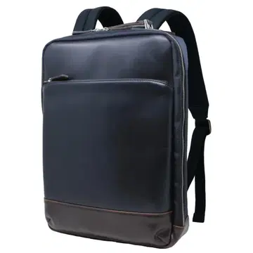 [ 새상품 ] 럭색 남성용 백 비즈니스 백 얇은 타입 네이비 x 브라운