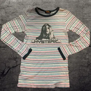 HYSTERIC Glamour 스트라이프 긴팔 T셔츠