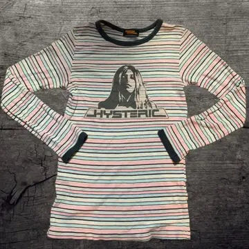 HYSTERIC Glamour 스트라이프 긴팔 T셔츠
