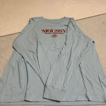 MOUSSY 긴팔 T셔츠 라이트 블루