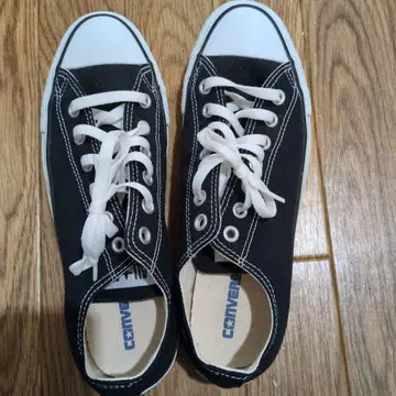 CONVERSE 블랙 스니커즈 US 8