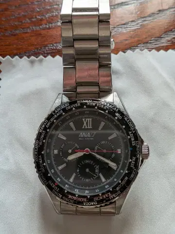 [ 레어 ] ANA 전일공 멀티펑션 손목시계