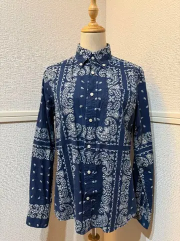 INHERIT 인헤릿 긴팔 상의 셔츠 티셔츠 페이즐리