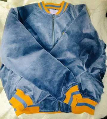 PUNYUS 코듀로이 바시티 자켓 파랑 푸뉴즈