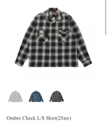 Hide and Seek Ombre Check L/S Shirt 25aw