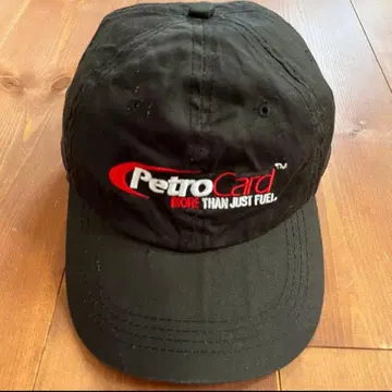 USA 기업 로고 빈티지 캡 90s 블랙 레드