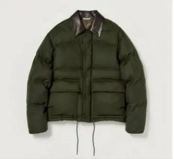 AURALEE BABY CAMEL FLANNEL DOWN BLOUSON