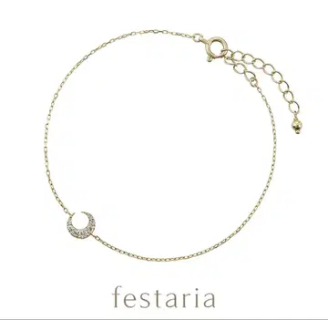 festaria K10 문 모티브 골드 팔찌