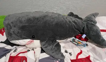 흐물흐물 고래 초 BIG 봉제 인형 그레이