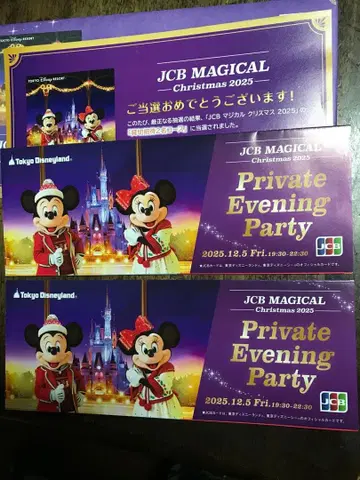 JCB 매지컬 크리스마스 2025 대관 나이트 2매 디즈니