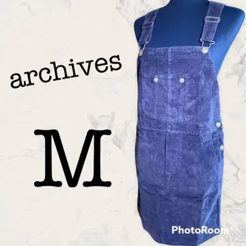 [ archives ] 아카이브 살로펫 M 데님 오버롤 스커트