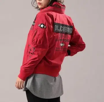 AVIREX 아비렉스 블랙버드 스탠드 지퍼 자켓