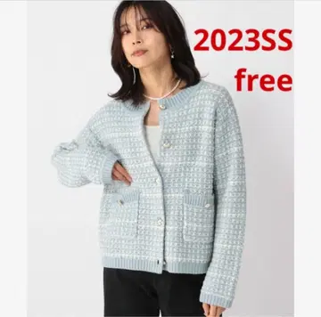 거의 새상품*BARNYARDSTORM 트위드 라이크 니트 깔끔한 캐주얼