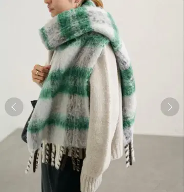 빅 big 23AW 샤기 체크 머플러 FRAMeWORK 취급