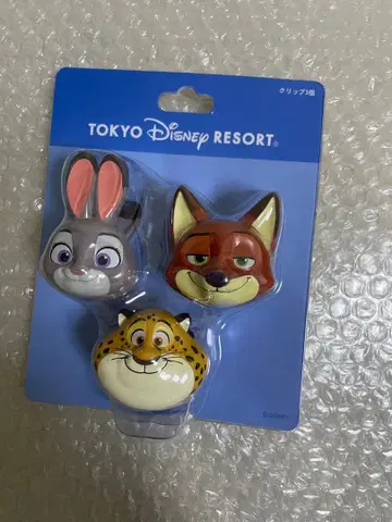 디즈니 주토피아 클립 세트 클립 3개