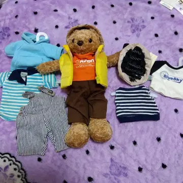 Avion 옷 갈아입기 곰 봉제 인형 세트