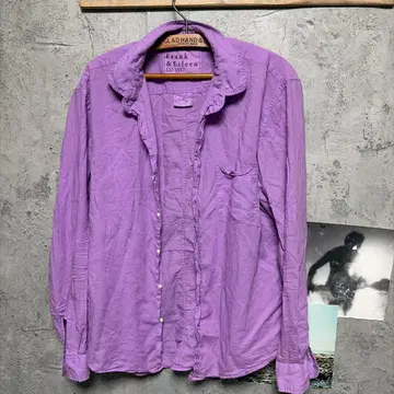 Frank & Eileen 퍼플 긴팔 셔츠