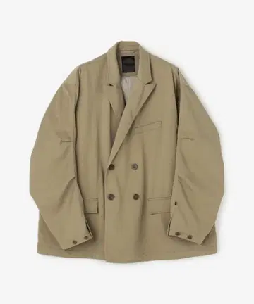 TECH DOUBLE-BREASTED JACKET TWILL