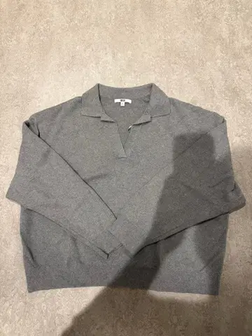 유니클로 UNIQLO 스무스 코튼 릴랙스 폴로 스웨터 3XL 레어