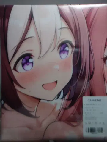 캐릭터 타월 핑크 계열 약 40cm x 40cm