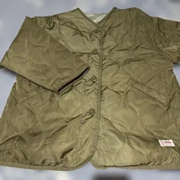 클래식 엘프 Java 콜라보 퀼팅 자켓 카키 L