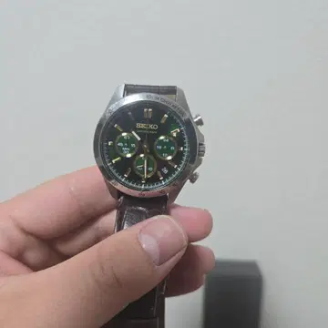 SEIKO 쿼츠 손목시계 그린