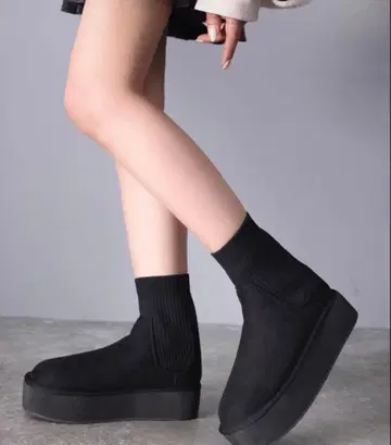 [ 새상품 ] 새상품급 JAVA 콜라보 통굽 삭스 어그 부츠