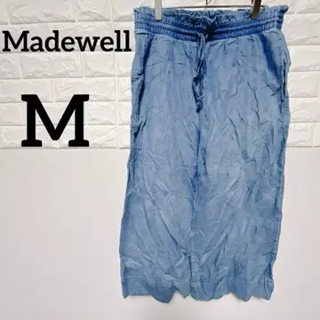 [ Madewell ] M 가우초 팬츠 데님풍 라이트 블루 편안함 평상복