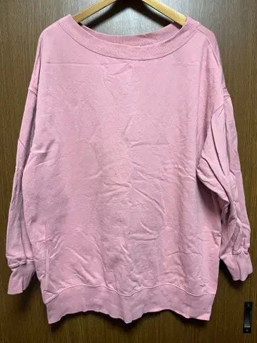 LEPSIM 핑크 오버 사이즈 맨투맨