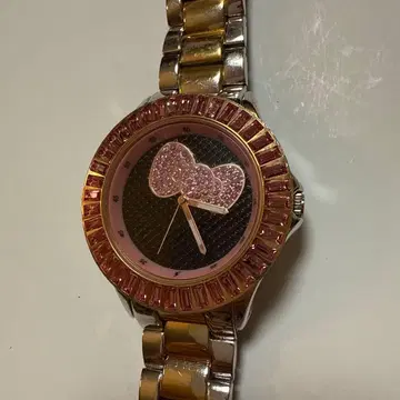 헬로키티 크리스탈 리본 손목시계 (배터리 교환 필요)