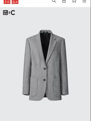 UNIQLO C: 트위드 오버 사이즈 자켓 L