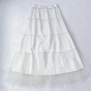 미라 오웬 24SS 2WAY 튤 캉캉 스커트 [ 0 ] 허리밴딩