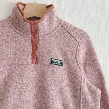 새상품급 엘엘빈 스웨터 플리스 풀오버 스냅T