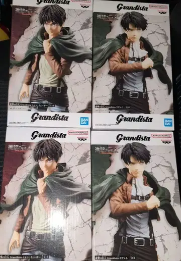 진격의 거인 Grandista 엘렌, 리바이 피규어 4체 세트