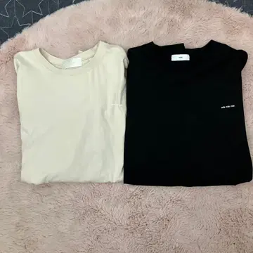 mite 백 로고 롱 T