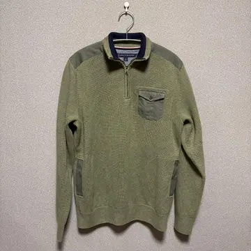 TOMMY HILFIGER 구제 의류 지퍼 니트 스웨터