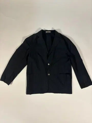 Auralee FINX SILK CHAMBRAY JACKET 네이비 4