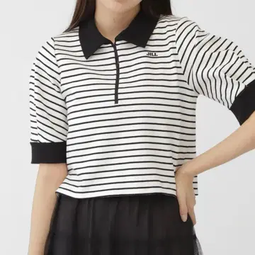 JILLSTUART 질 바이 질 스튜어트 소매 볼륨 5부 소매 보더