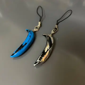앤디 워홀 [BANANA KEYCHAIN] CROME+BLUE